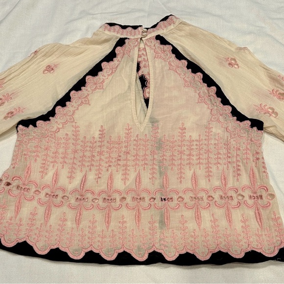 Free People boho blouse Victorian size small - Picture 6 of 10